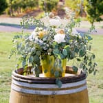 Elegant Vineyard Wedding Accent Table